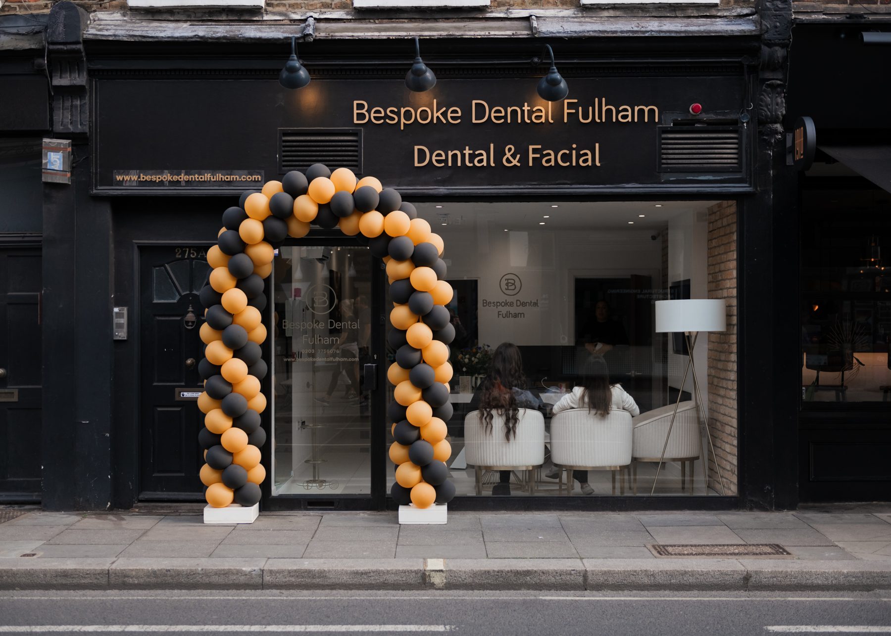 Exterior of Bespoke Dental Fulham at 275 New Kings Road, Parsons Green, Fulham